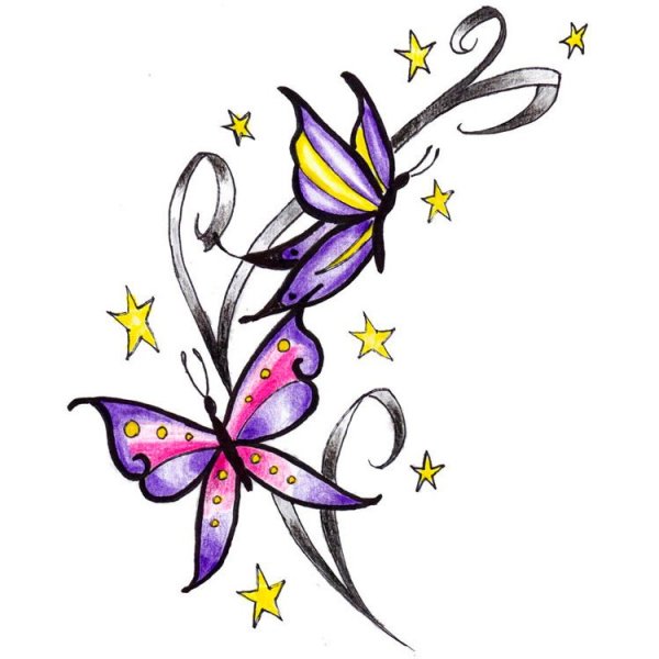 Звездочки на белом фоне