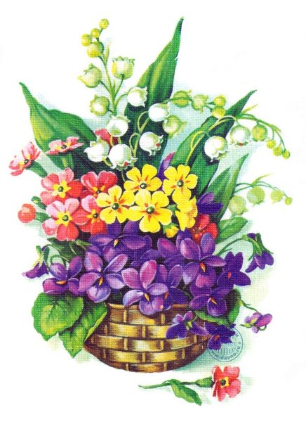 Купить Корзина с цветами «Раскраски природы» в Кизилюрте за 2 руб. | Быстрая доставка цветов