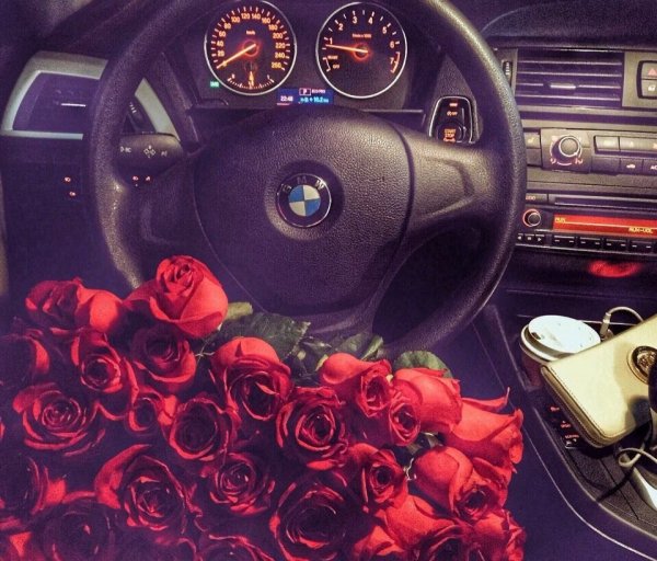 БМВ И цветы
