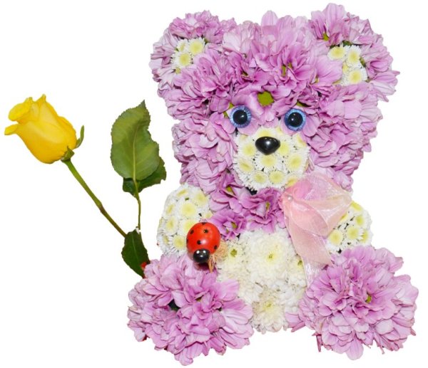 Игрушки из цветов