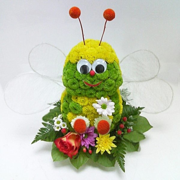 Совенок из цветов