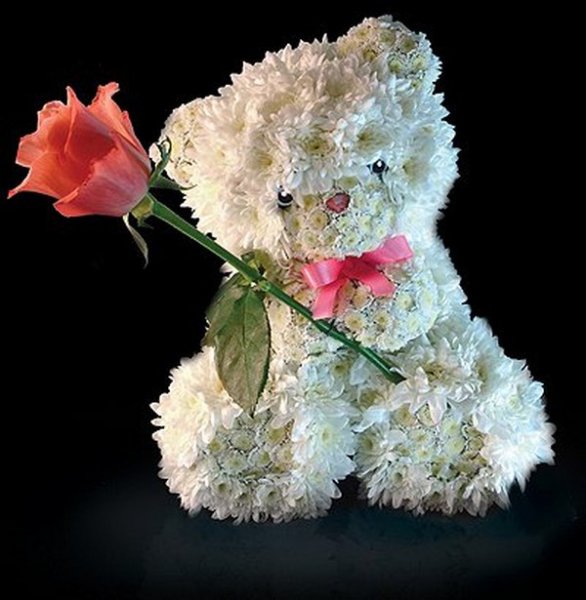 Зверюшки из цветов