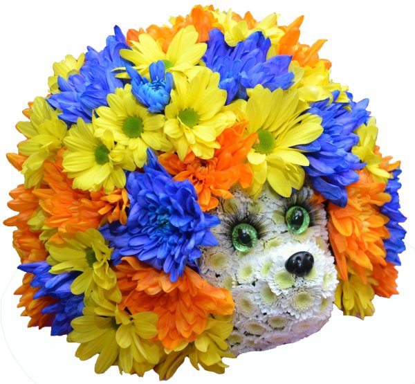 Лефард статуэтка корзина с цветами