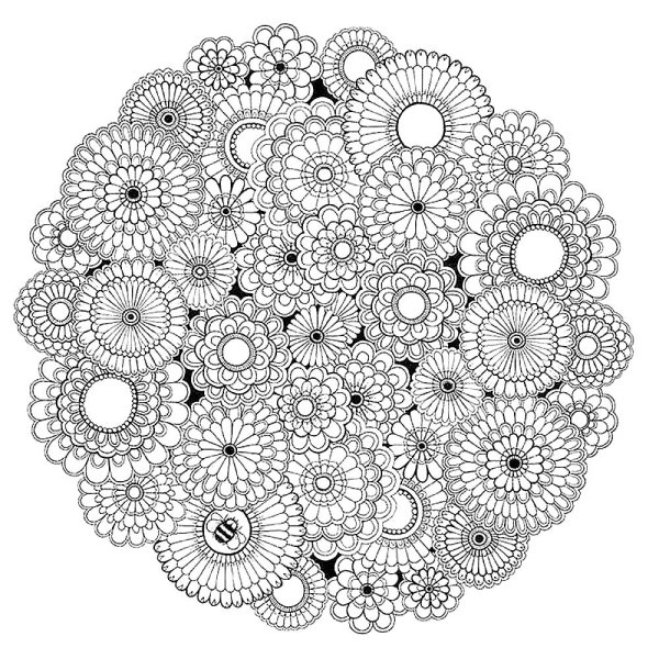 Раскраска Мандала