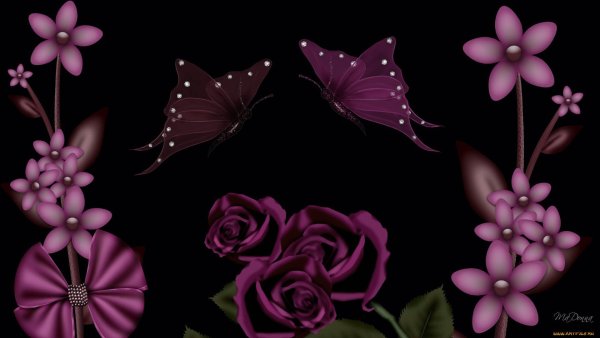 Черные цветы