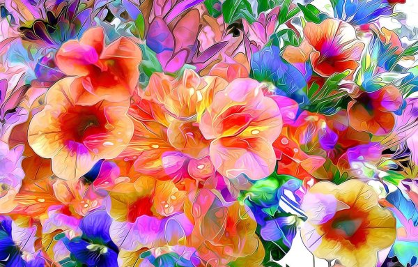 Яркая природа