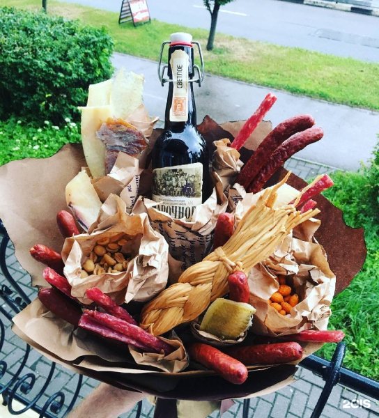 Мужской букет с пивом