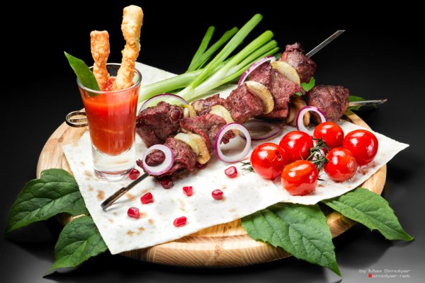 Красивая подача шашлыка
