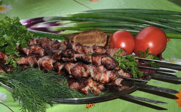 Шашлык и коньяк