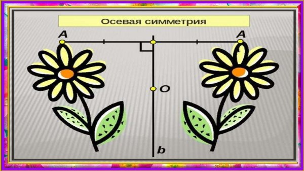 Симметричный цветок рисунок