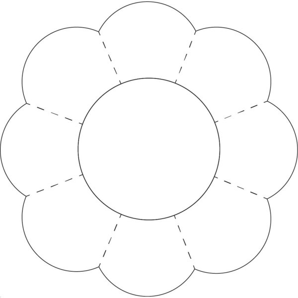 Трафарет для торта цветы