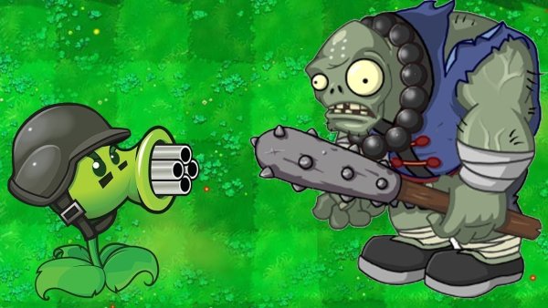 Plants vs Zombies зомби с дверью