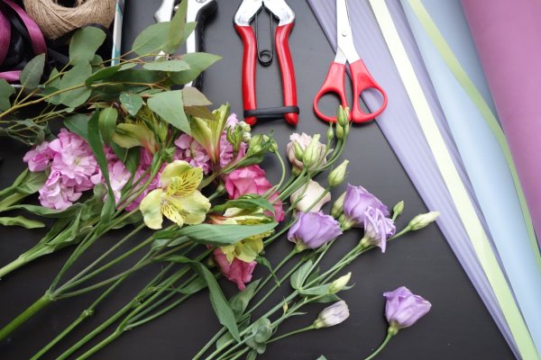 Схема сбора букета