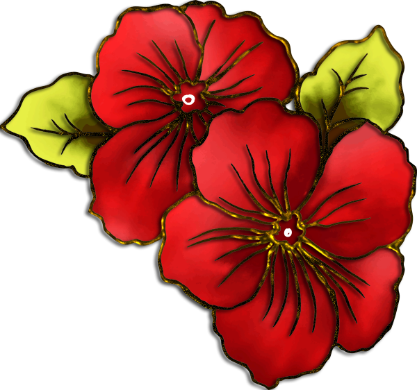 Цветы для вырезания цветные