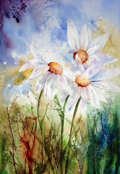 Художник Ивонн Харри картины акварелью