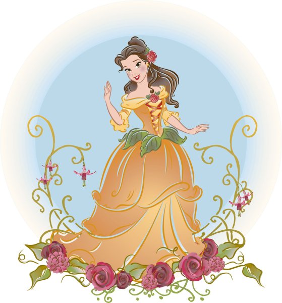 Принцесса Бэлль вектор