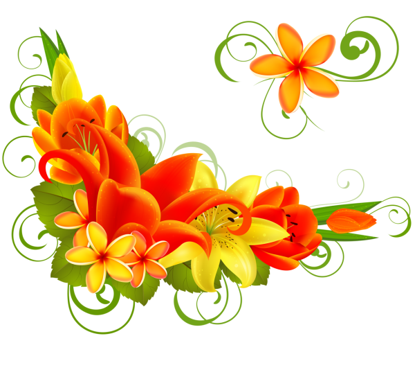 Орнамент из цветов