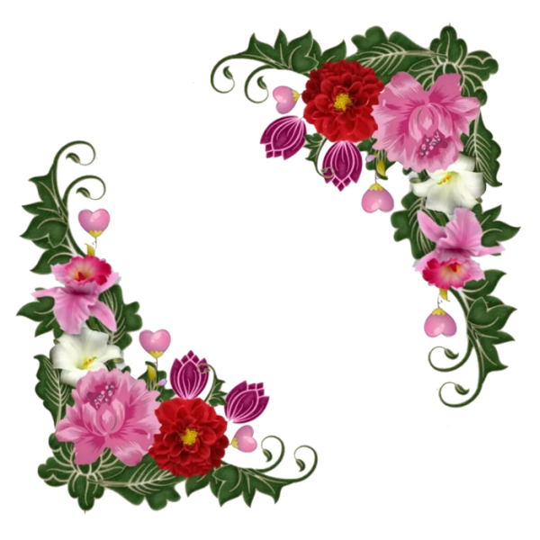 Уголок из цветов