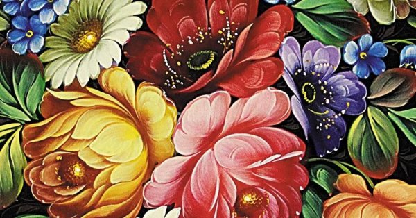 Жостово узор вектор