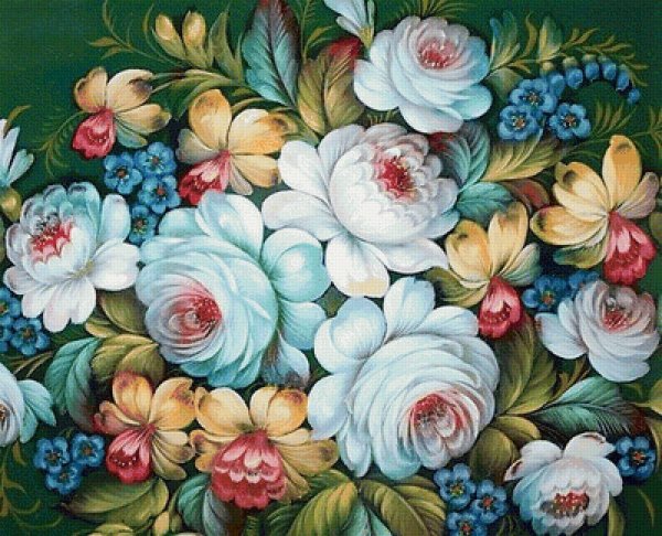 Жостово роспись орнамент