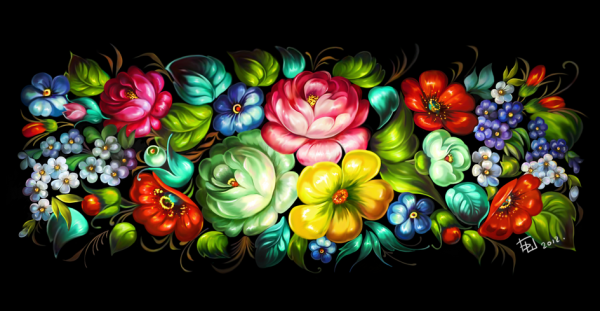 Жостовская роспись Фролова Наталья