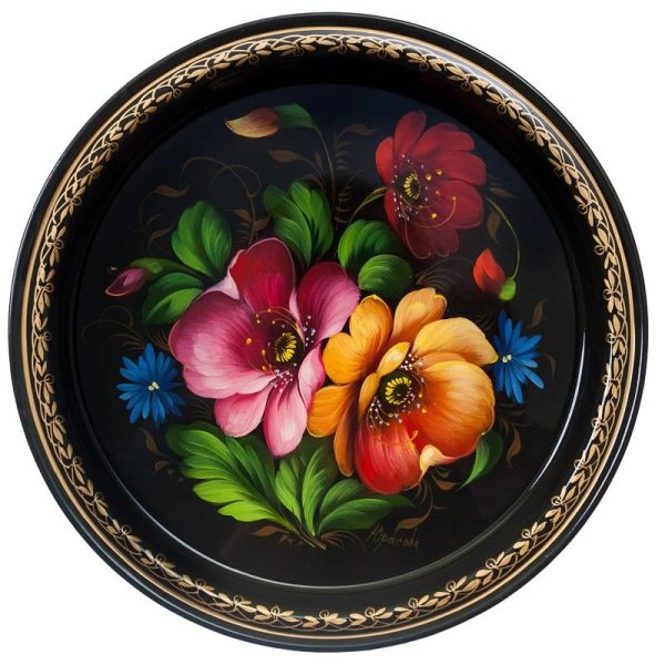 Цветы в росписи Жостово