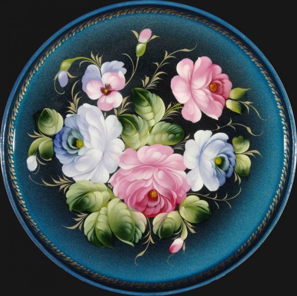 Жостовская роспись орнамент