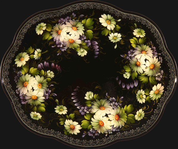 Жостовская роспись паттерн