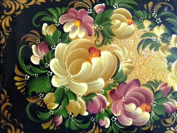 Роспись цветы