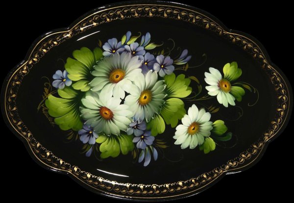 Жостовская роспись орнамент