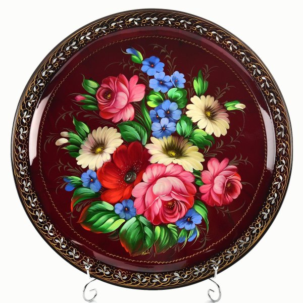 Жостовская роспись паттерн