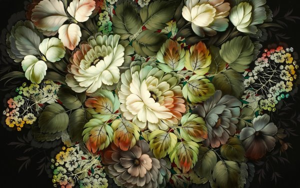 Жостовская роспись узоры