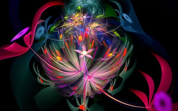 Неоновые цветы