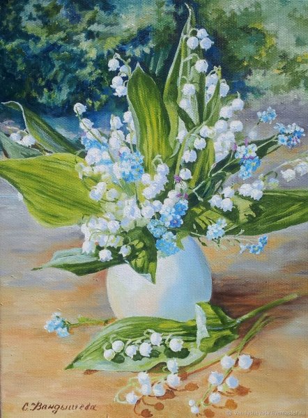Художник Брусилов.Ландыши