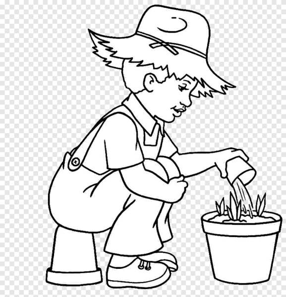 Огородник раскраска