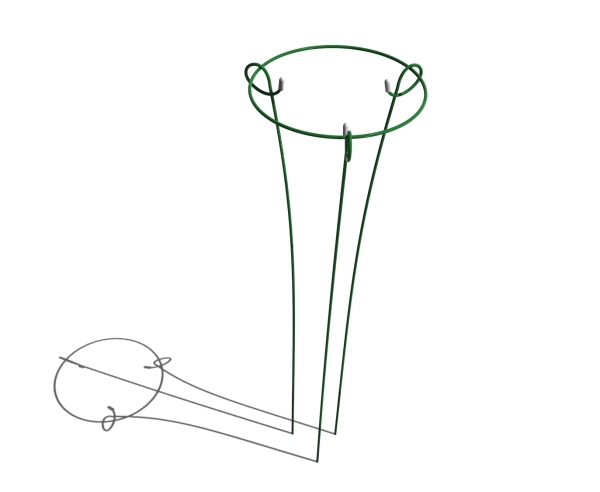 Шпалера "веерная на ножках" ( в- 1,8 м, ш- 1,0 м )
