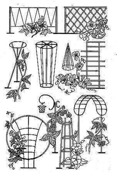 Опора для растений 45см 3 кольца na1605