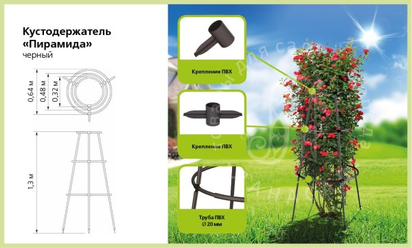 Опоры для вьющихся цветов в саду
