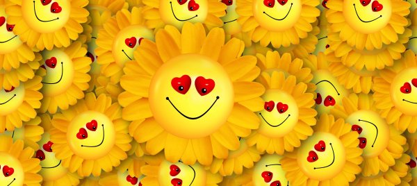 Цветочек улыбается