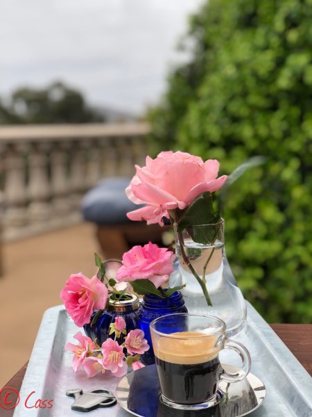 Утро кофе цветы