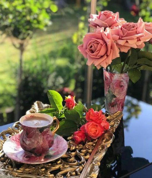 Кофе и роза