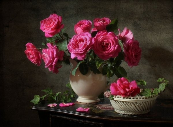 Фотонатюрморты с розами