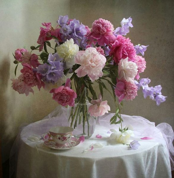 Марина Филатова пионы Фотонатюрморты