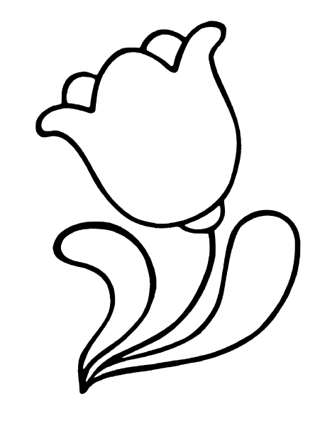 Цветок для срисовки легкий