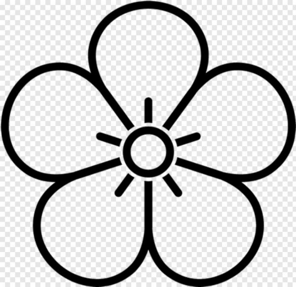 Раскраска цветочек