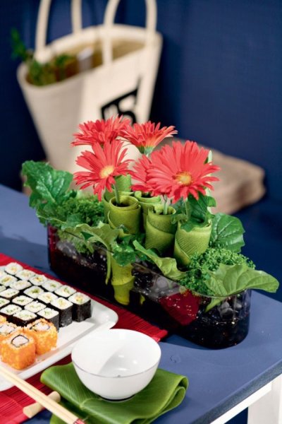 Композиция из роллов