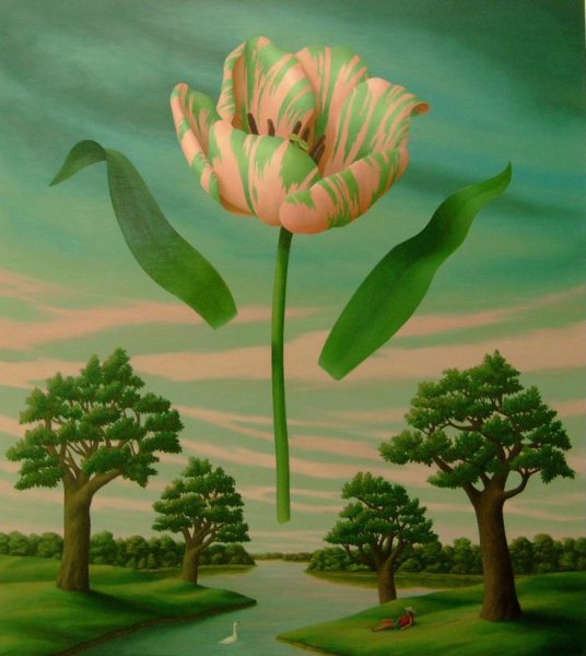 Цветы сюрреализм живопись