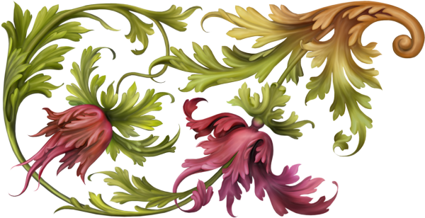 Цветочный орнамент в стиле Барокко