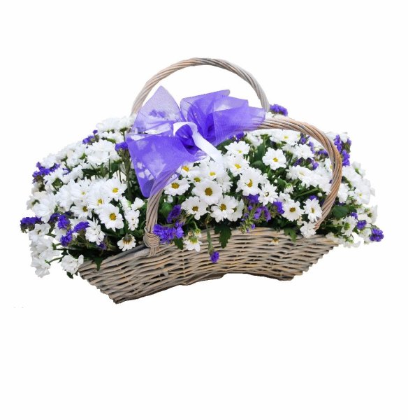 Букет цветов в корзине