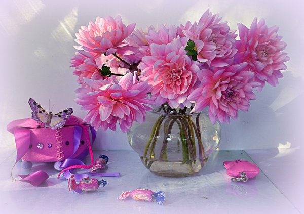 Красивый букет цветов в хорошем качестве